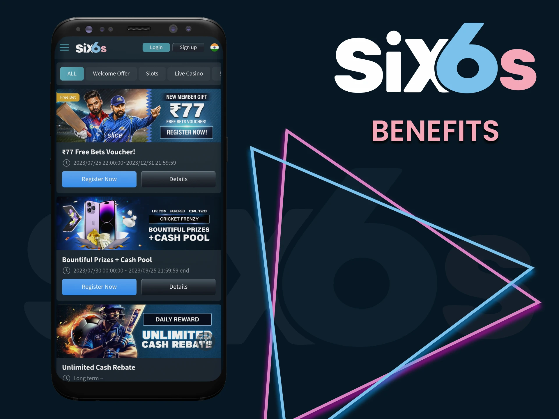 For its users, the SIx6s application has many advantages.