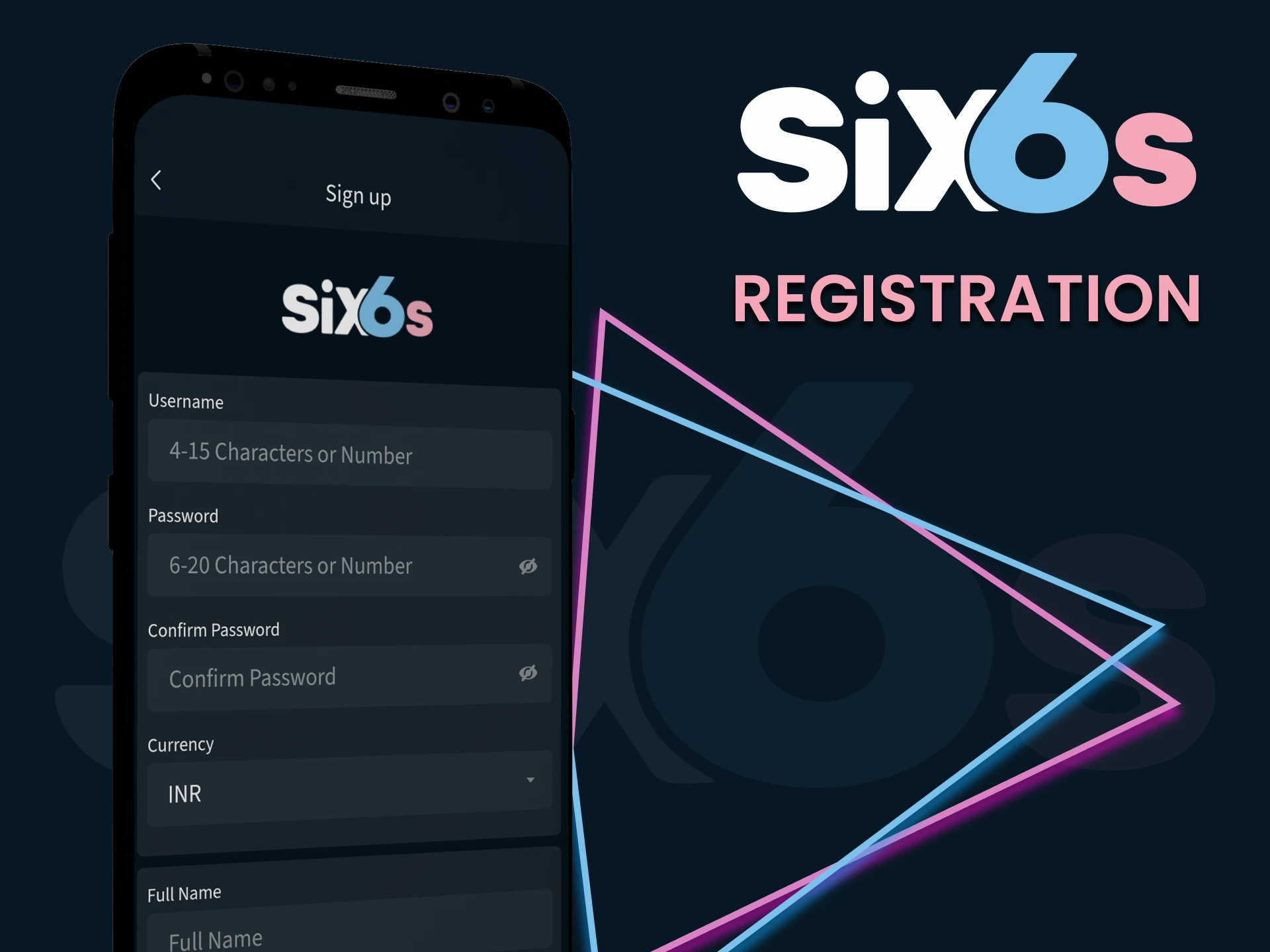 Register an account through the Six6s app.