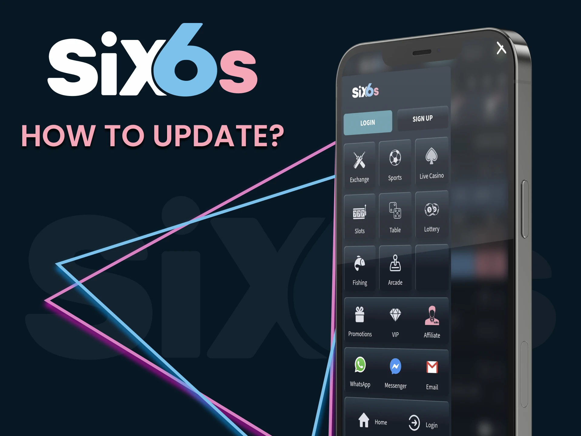 We will tell you how to update the Six6s app.